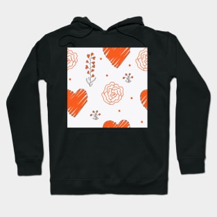 Elegance Seamless pattern with flowers Hoodie